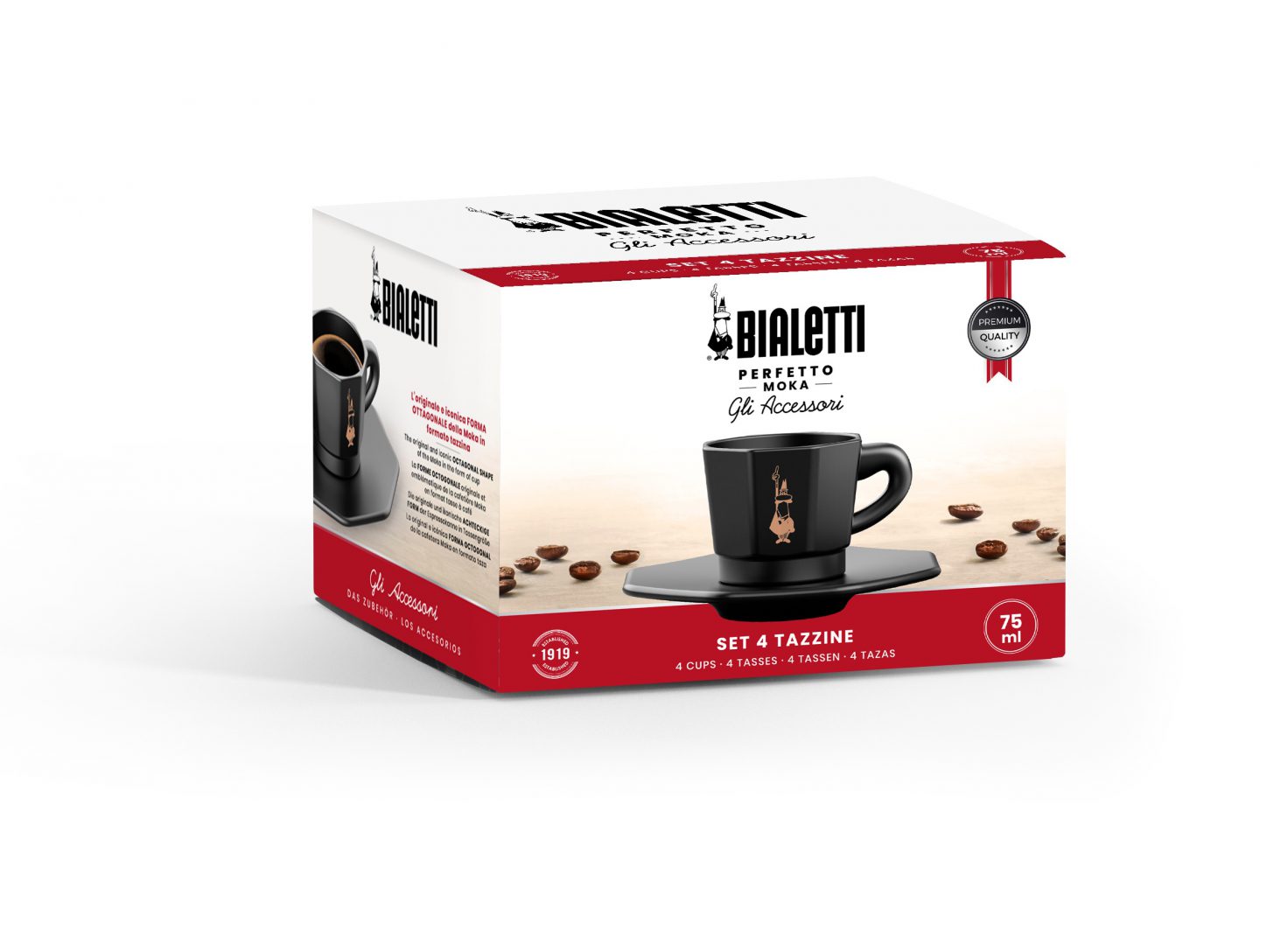 MOKA kopp m.fat set/4  Bialetti