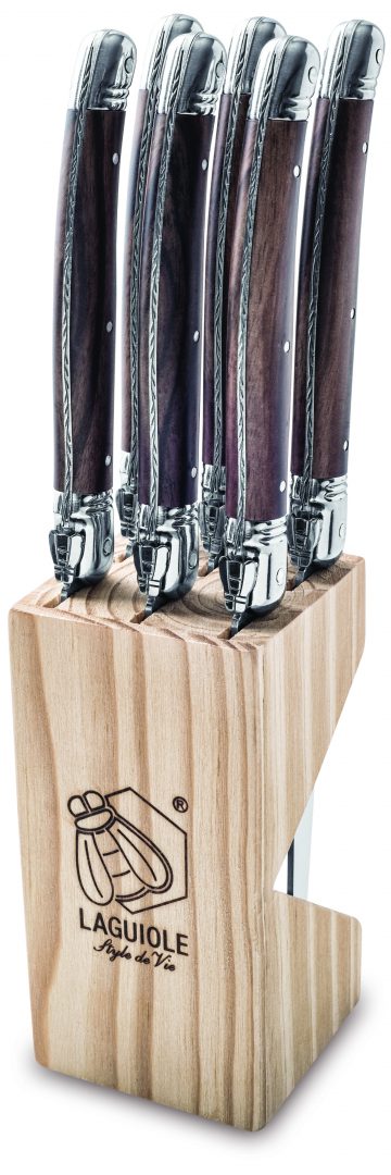 Grillknivar Laguiole Dark Wood SET 6 SdV