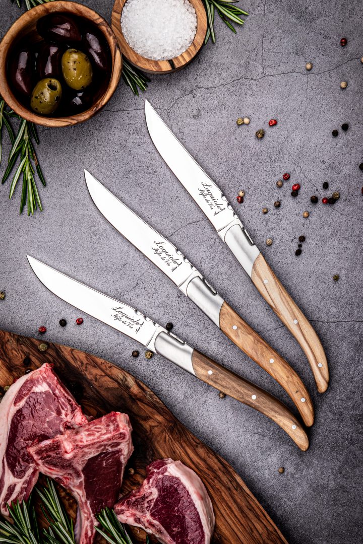 Grillknivar Laguiole Olive wood SET 6 SdV