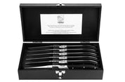 Grillknivar Laguiole Black Ebony SET 6 SdV