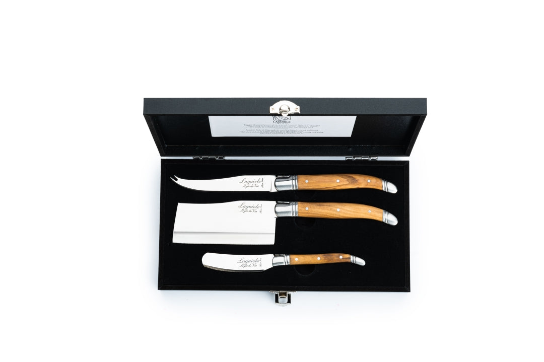 Ostknivar Laguiole Olive Wood SET 3 SdV