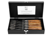 Gafflar Laguiole Olive Wood SET 6 SdV