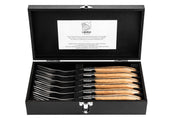 Gafflar Laguiole Oak Wood Stonewash SET 6 SdV