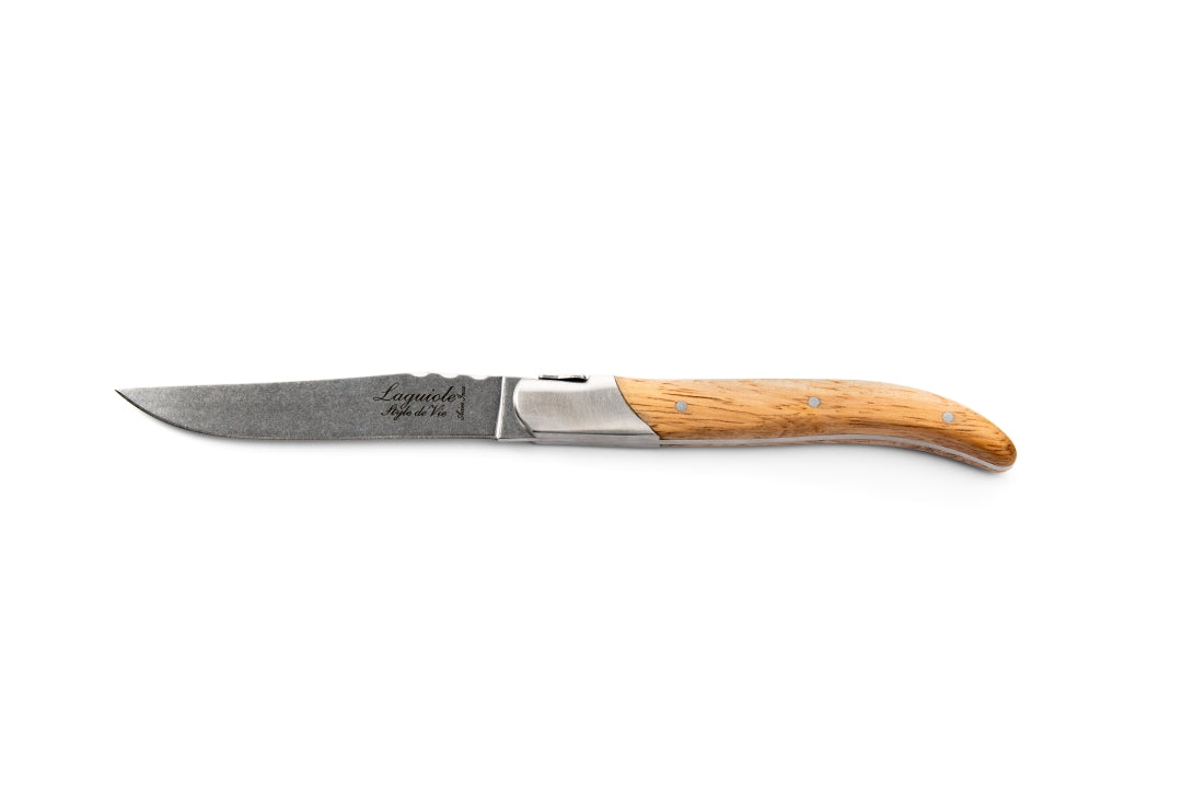 Grillknivar Laguiole Oak Wood Stonewash SET 6 SdV